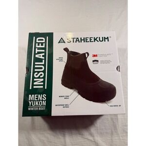 Staheekum Yukon Winter Boot Mens 9 Brown Pre-Owned Insulated Waterproof